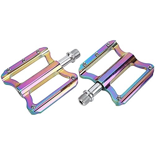 Mountain Bike Pedal : Toys Games 2pcs Mountain Bike Pedals Aluminum Alloy Bicycle Platform Flat Pedals, Lightweight Sturdy Bicycle Accessories For Road Mountain Bike