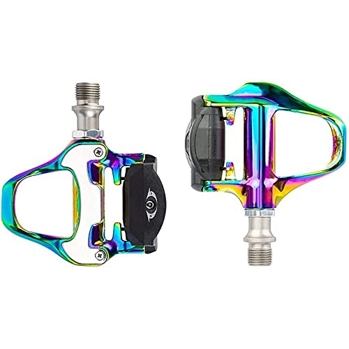Mountain Bike Pedal : Toys Games Bicycle Platform Flat Pedal With SPD Lock Bike Colorful Pedals, Aluminum Lightweight Pedal Accessories For Road Mountain Bike ，2Pcs