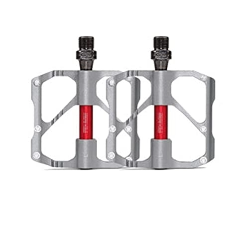 Mountain Bike Pedal : UFFD MTB Pedals Mountain Bike Pedals Bicycle Flat Pedals Aluminum 9 / 16" Sealed Bearing Lightweight Platform For Road Mountain BMX MTB Bike (Color : White, Size : 93mmx114mm)