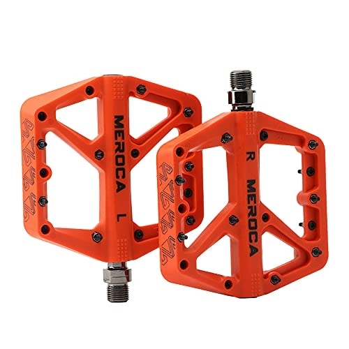 Mountain Bike Pedal : Ultralight Flat MTB Pedals, Fesjoy Ultralight Flat MTB Pedals Nylon Bicycle Pedal Mountain Bike Platform Pedals Cycling Pedals for Bicycle