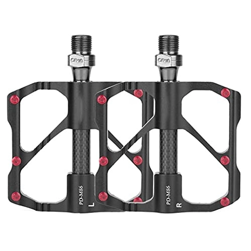 Mountain Bike Pedal : URJEKQ Mountain bike pedals, Ultralight Aluminium Alloy Bicycle Pedals Large for BMX MTB Road Bicycle