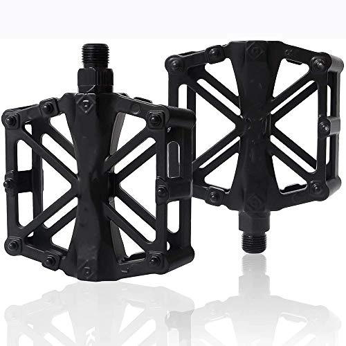 Mountain Bike Pedal : Vests Lightweight Bike Pedals Bicycle Pedals Bike Accessories for Bike Mountain Bike Pedals Aluminum Non-Slip Durable Ultralight for Road Bike 9 / 16 Inch Road BMX MTB Bikes