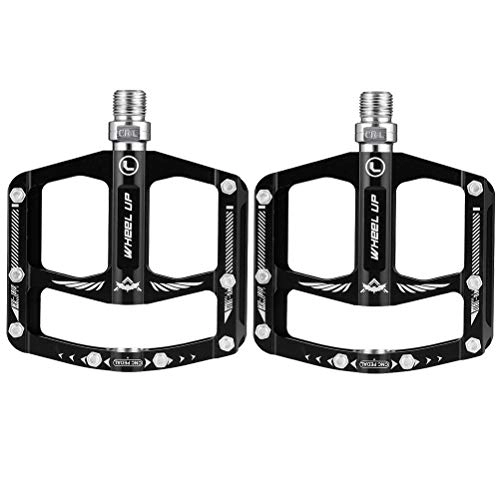 Mountain Bike Pedal : VORCOOL 1 Pair Aluminum Alloy Pedal Practical Mountain Bike Pedal Non-Slip Platform Flat Pedal for Outside Outdoor Outdoor Sports Props