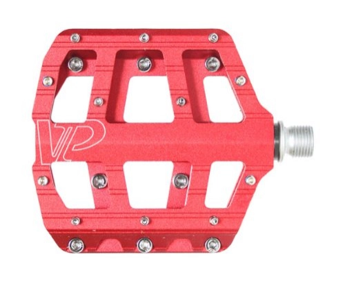 Mountain Bike Pedal : VP Components Vice Downhill or Freeride Pedals (Pack of 2) (9 / 16-Inch, Red)