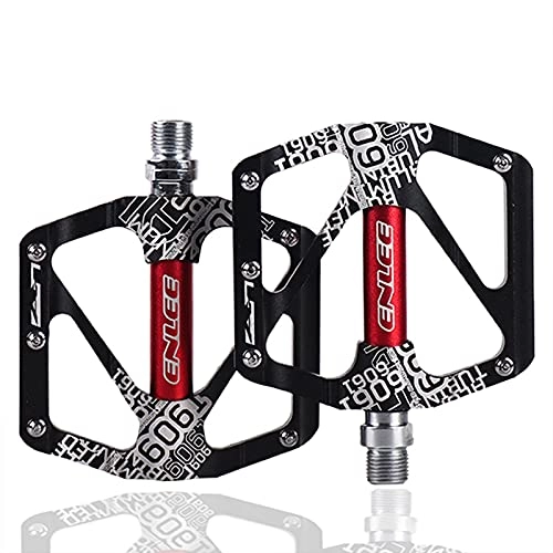 Mountain Bike Pedal : WAKAKO Mountain Bike Pedals, Road / MTB Aluminum Alloy 9 / 16" Sealed Bearing Lightweight Platform Bicycle Pedals with Removable Anti-Skid Nails