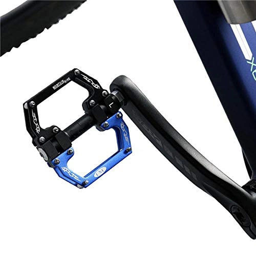 Mountain Bike Pedal : WANGDANA Mtb Mountain Bicycle Pedal Bicycle Pedal Lamp Cross-Country Dead Fly Bmx Sealed Bearing 9 / 16&Quot; Bicycle Pedal Pair, Black Blue