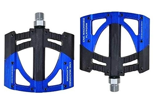Mountain Bike Pedal : WangQianNan Foot pedal MTB Bike Platform 3 Bearings Road Bike Pedals Ultralight Mountain Bicycle Pedal Accessories Bicycle replacement pedals (Color : Blue)