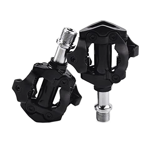 Mountain Bike Pedal : WANNENG Ymming Compatible With MTB Lock Pedal System Bicycle Self-locking Shoe Cleats Pedals Aluminum Alloy Compatible With Shimano MTB Road Mountain Bike Parts Ymming