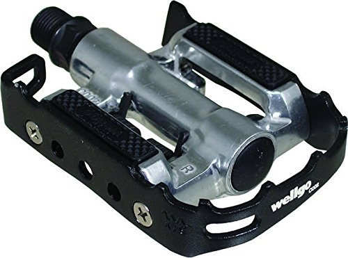 Mountain Bike Pedal : Wellgo C002 Multipurpose Dual Sided Clipless / Cage MTB Pedal 9 / 16".