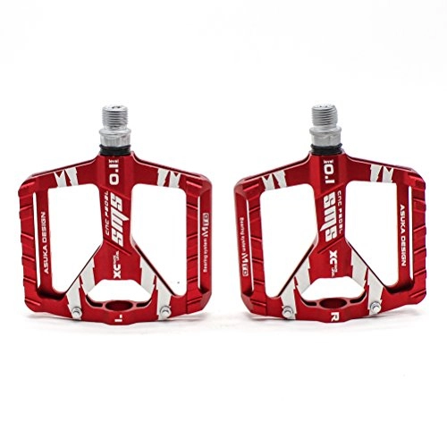 Mountain Bike Pedal : Willyn Ultra-light MTB Mountain Bike / Racing Bicycle Pedals JT34, red