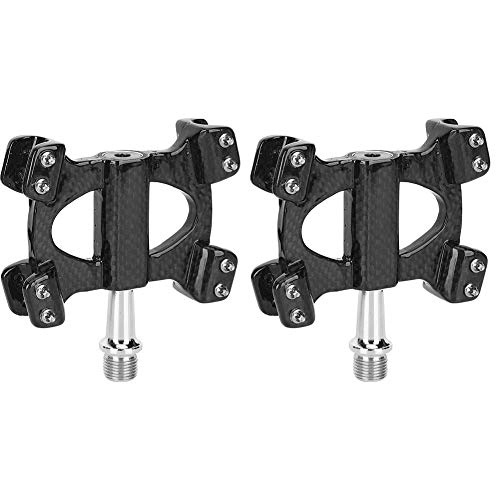 Mountain Bike Pedal : Wosune Carbon Fiber Pedal, 3K Bright / 3K Matte Carbon Fiber Bike Pedal, Convenient to Use Professional Manufacturing for Mountain Bike Cycling Accessory(3K Bright Light)