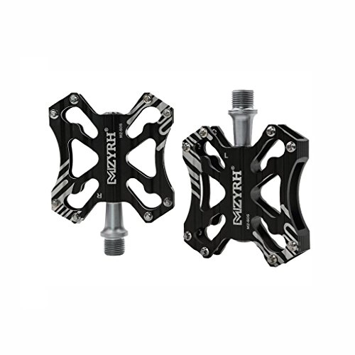 Mountain Bike Pedal : WYX Outdoor Bike Pedal Hiker Mountain Bike Pedals, Cr-Mo CNC Machined 9 / 16 Screw thread Spindle, Three Ultra Sealed bearings (1 Pair) Pedal (Color : 3)