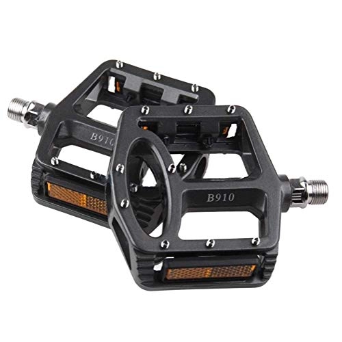 Mountain Bike Pedal : XIEZI Bicycle Cycling Bike Pedals Bike Pedal MTB Bicycle Anti-skid Pedales Ultralight Bearing Palin Pedal Bicycle Accessories mountain (Color : B910 Gray)