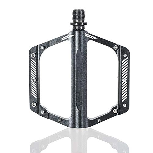Mountain Bike Pedal : XuCesfs Mountain Bike Pedal Bicycle Equipment Pedal Pedal Ultra Light Aluminum Alloy Pedal Universal (Color : Black)