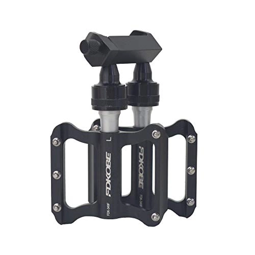Mountain Bike Pedal : XUJINGJIE Bike Pedals Aluminum Non-Slip Mountain Bike Pedals 9 / 16 Inch Mtb Pedals with 2 Bearing And Quick Release System
