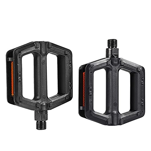 Mountain Bike Pedal : Yamyannie Bike Pedals Portable Bike Bicycle Pedals Road Bike Pedals Cycling Mountain Bike Parts for Outdoors (Color : Black, Size : 9x11.8x2.3cm)