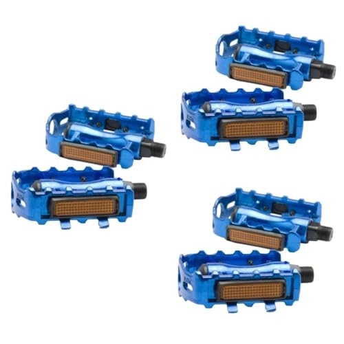 Mountain Bike Pedal : Yardwe 3 Pairs Mountain Pedal Aluminum Alloy Bicycle Pedals Bearing Treadle Bike Shoes Cleats Bike Pedals Cleats Flat Pedals Mountain Bike Cycle Clips Corn Hole Non Accessories Universal