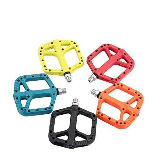 Mountain Bike Pedal : Yhjkvl Bicycle Pedals 14mm Mountain Bike Pedals Nylon Fiber Bearing Pedal Oudoor Cycling Antiskid Bicycle Pedals Bike Pedals (Size:140 * 115 * 25mm; Color:Blue)