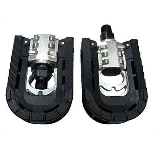 Mountain Bike Pedal : Yhjkvl Bicycle Pedals Outdoor Bicycle Bike Foldable Two Sided Aluminum Alloy Bearing Pedals Bike Pedals