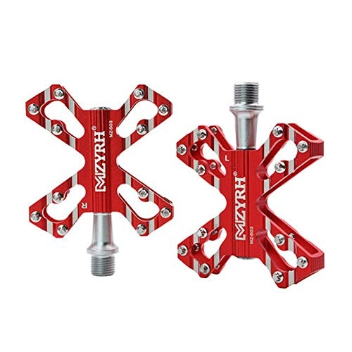 Mountain Bike Pedal : YHX Mountain bike pedals, bearing nailed aluminum alloy pedals, bicycle pedals, universal pedals