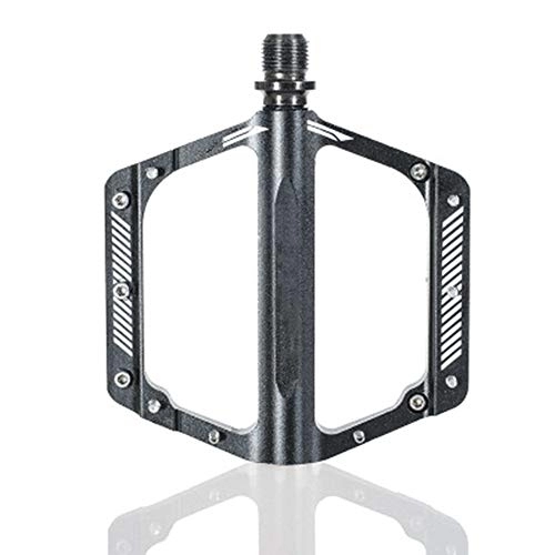 Mountain Bike Pedal : Yingm Bicycle Pedals Lightweight Fiber Road Cycling Mountain Bike Pedals Bicycle Pedals Platform for Mountain Bike BMX MTB Road Bicycle (Color : Black, Size : 120x105x15mm)
