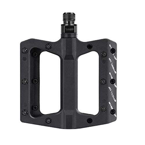 Mountain Bike Pedal : Yingm Bicycle Pedals Lightweight Non-Slip Bicycle Platform Pedals Mountain Bike Pedals Exercise Pair for Mountain Bike BMX MTB Road Bicycle (Color : Black, Size : 125x108x20mm)