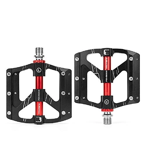 Mountain Bike Pedal : Yunhine Bicycle Pedal 3 Peilin CNC Aluminum Alloy Bearing Pedal Mountain Bike Accessories Bicycle Plate (Black)