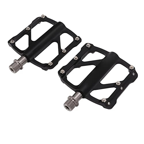 Mountain Bike Pedal : ZCYYL 1Pair Bike Pedals Mountain Road Bicycle Aluminum Ultra Light Bicycle Flat Pedals with 3 Bearings for Replacement