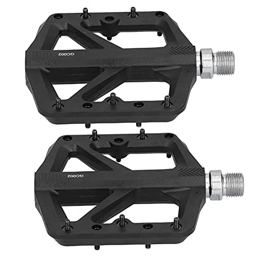 Mountain Bike Pedal : zhangxin Mountain Bike Pedals, Practical Enlarged and Widened Design Nylon Fiber Bearing Bike Pedals Durability for Road Bikes for Most Mountain Bikes