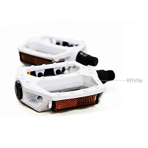 Mountain Bike Pedal : ZHHWYP Bicycle Pedals / Mountain Bike Pedals, with Ultralight Aluminum Alloy Platform And 3 Sealed Bearings, Non-Slip Pedals for MTB Bike BMX, White