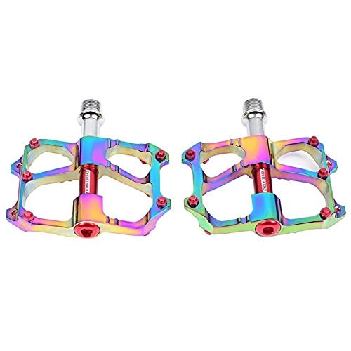 Mountain Bike Pedal : zjyfyfyf MTB Bike Platform Pedals 9 / 16 Inch Aluminium Alloy Flat Cycling Pedals Sealed Bearing Axle For Mountain BMX Road Accessories Bicycles