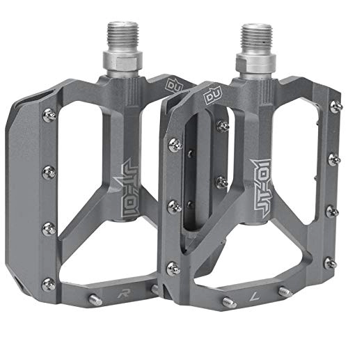 Mountain Bike Pedal : ZTTO Mountain Bike Pedal Aluminum Alloy Bearings Fold Bicycle Riding Pedal Accessories for Road Bike Track Bike City Bike Unicycle(Silver)