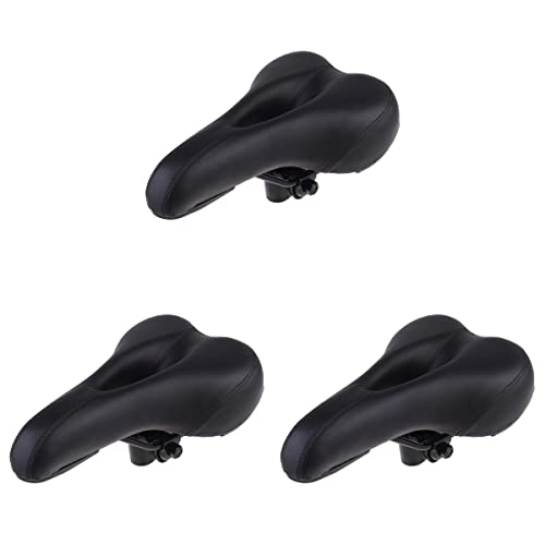 Mountain Bike Seat : ABOOFAN 3 pcs Bicycle seat comfort bike seat bike cushion road Bike Saddle road bike pad noseless bike seat wide kids bike Thickened Saddle For Mountain Bike child off-road bike cover