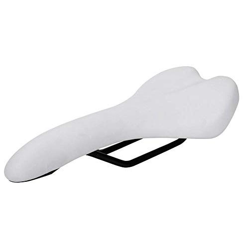 Mountain Bike Seat : Aigend White Bike Seat, Road Bike Bicycle Saddle Mountain Bike Seat Comfortable White Seat for Bike Cushion