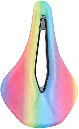 Mountain Bike Seat : BANGDIAN Padded Hollow Bike Seat, Mountain Bicycle Saddle Seat, Sports Bike Seat Pad, Cycling Replacement Universal (Color : Sports Type)