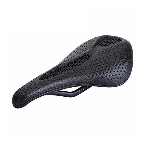 Mountain Bike Seat : Bicycle 3D Printed Titanium Rails Honeycomb Saddle Wide Hollow Racing Comfortable MTB Mountain Road Bike Seat Cylcing Cushion (Color : 3D-1)