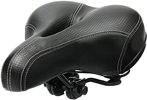 Mountain Bike Seat : Bicycle Comfort Universal Seat, Breathable Bike Saddle, Soft Thickened Mountain Wide Big Bum Bicycle Seat Shockproof Design Extra Comfort Sporty Pad Saddle Cushion Cycling Gel Pad Cushion Cover
