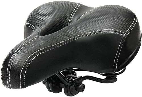 Mountain Bike Seat : Bicycle Comfort Universal Seat, Breathable Bike Saddle, Soft Thickened Mountain Wide Big Bum Bicycle Seat Shockproof Design Extra Comfort Sporty Pad Saddle Cushion Cycling Gel Pad Cushion Cover