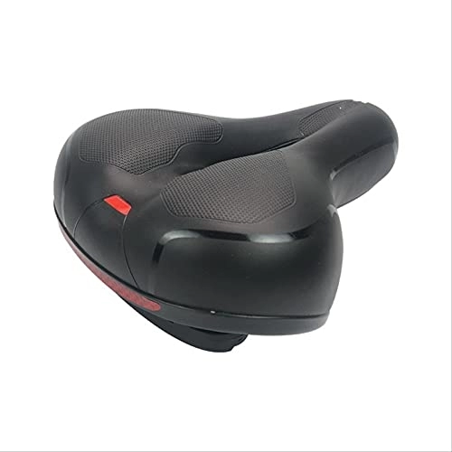 Mountain Bike Seat : Bicycle Saddle Comfortable Bicycle Saddle Hollow Mountain Bike Saddle One size Black and red suspension ball