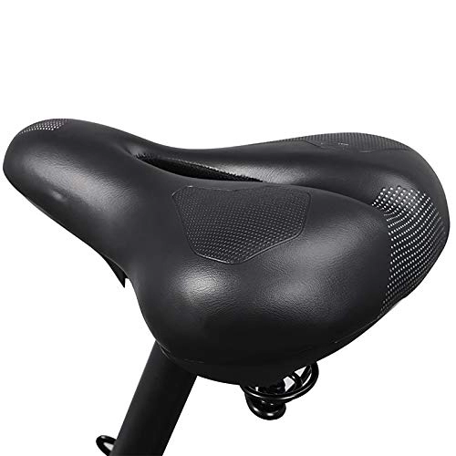 Mountain Bike Seat : Bicycle Saddle Cycling Soft Hollow Breathable Cushion Mountain Bike Saddle Cushion Mountain Bike Saddle (Color : Black, Size : 26x20cm)