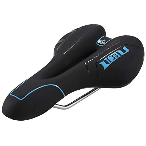 Mountain Bike Seat : Bicycle Saddle Is Soft, Comfortable, Soft And Breathable Cushion, Mountain Bike Saddle, Non-Slip Bicycle Seat-Blue