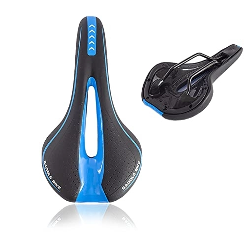 Mountain Bike Seat : Bicycle Saddle Mountain Bike Seat Comfortable Bike Seat Breathable PU Leather Cycling Saddle Bicycle Seat Bicycle Cushion Suitable for MTB Mountain Bike (XDH-087)