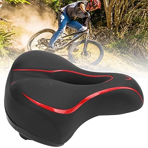 Mountain Bike Seat : Bicycle Saddle Pad, Bike Seat Cover , Bike Saddle Cushion, Shock Absorption Bicycle Saddle Cushion Padwith Reflective Strip for Exercise, Mountain, Road, Stationary Spin Bike, Bike Seat Cover Moun