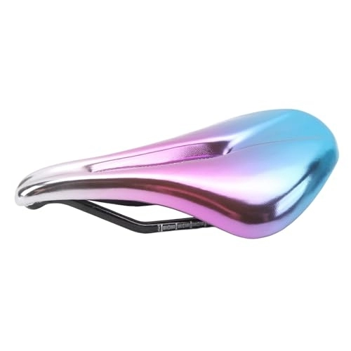 Mountain Bike Seat : Bicycle Saddle, Replacement Bicycle Saddle, Breathable, Hollow, Uniform Force for Mountain Bike (Blue Purple)