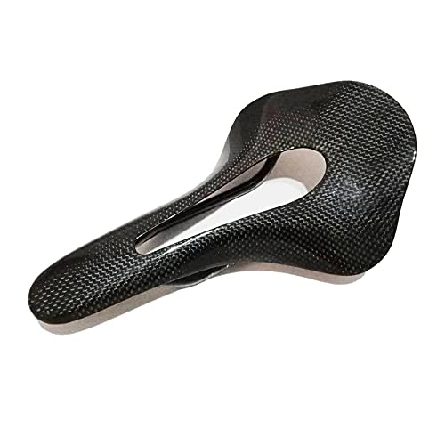 Mountain Bike Seat : Bicycle saddle Ultra Light Full Carbon Mountain Bike Saddle Road Bike Seat Mountain Bike Carbon Fiber Saddle Ultra Light Cushion Matte Bicycle seat cover (Color : Black glossy)