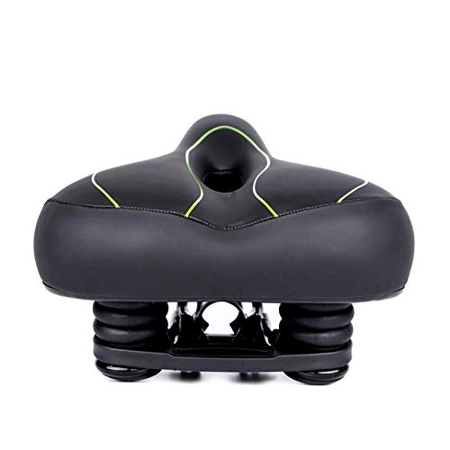 Mountain Bike Seat : Bicycle Saddles For Men, Mountain Bike Seat Comfort Shock Absorption Waterproof Saddle Suitable For Mountain Bike, folding Bike, road Bike, Green