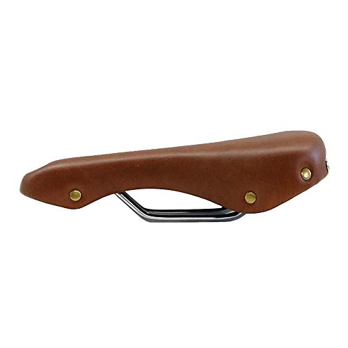 Mountain Bike Seat : Bicycle seat Leather Bicycle Seat Cushion Retro Brown Seat Saddles Front Seat Mat For Bike Bicycle Accessories For Mountain Bicycles
