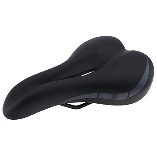 Mountain Bike Seat : Bicycle soft and comfortable cushion folding car high elastic saddle mountain bike damping anti-skid seat bicycle equipment Accessories 27 * 17 * 7cm, A