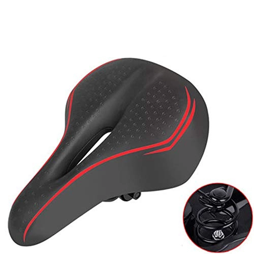 Mountain Bike Seat : Bicycle soft and comfortable cushion saddle Mountain bike big butt thickened seat bicycle accessories seat 19 * 27cm, A