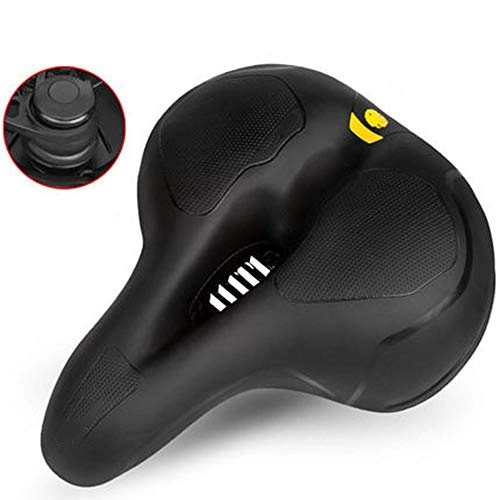 Mountain Bike Seat : Bicycle waterproof and breathable cushions Mountain bike thickened saddle Soft and comfortable seat universal bicycle accessories seat 20 * 26cm, B, Damping